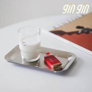 【gin gin】2入組超值組 方形不鏽鋼盤餐具 長方形(湯盤 餐具 餐盤 盤子 無印風 咖啡店 託盤 露營 野餐)