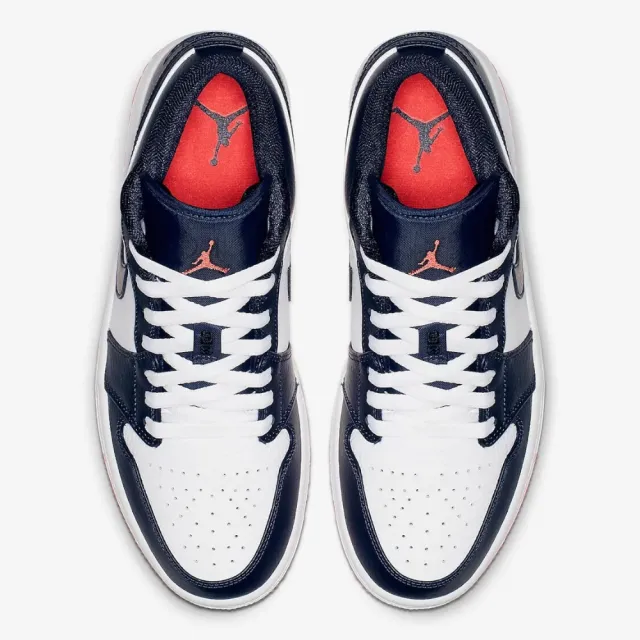 NIKE 耐吉】休閒鞋Air Jordan 1 Retro Low Obsidian 藍白男鞋553558