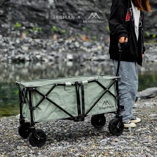 【Mountainhiker 山之客】特克曼 山之客臺灣總代理 露營推拉車(四向越野車輪豪華版 100L 附贈收納袋)