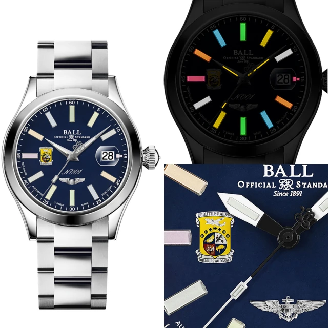 【BALL 波爾】B4_Engineer Master II系列 彩虹杜立特突擊隊 80周年機械腕錶(NM3000C-S1-BER)