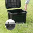 【JEJ ASTAGE】黑化耐重RV收納桶/140-A6/22L(露營/收納/玩具箱/零食箱/可堆疊)