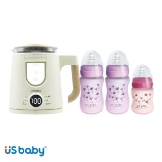 【US BABY 優生】多功能調乳器矽膠特護奶瓶組