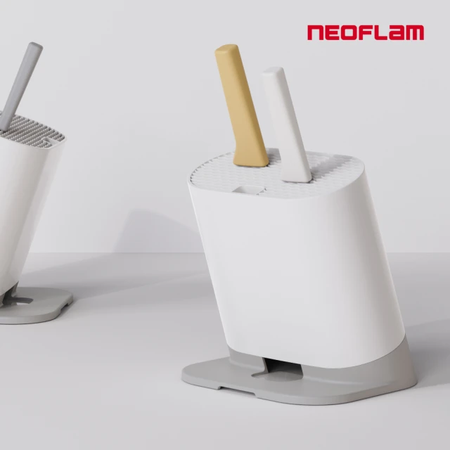 【NEOFLAM】CASA系列純淨陶瓷刀具組(主廚刀6吋/萬用刀5吋/水果刀3.5吋/刀架)