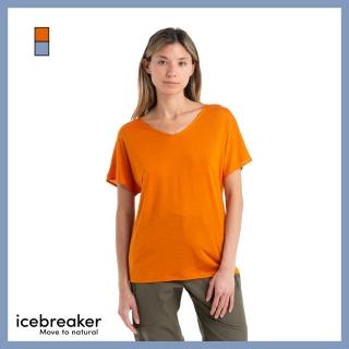 【Icebreaker】女 Drayden Cool-Lite 雙面穿圓領短袖上衣-150(底層衣/排汗衣/美麗諾羊毛衣)