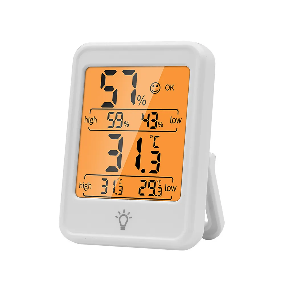 【精密測量】背光款高精度室內溫度顯示器(溫濕度計 電子溫度計 數位溫度計 溼度計 濕度測量 家用)