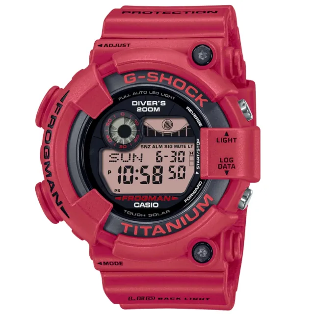 CASIO 卡西歐】G-SHOCK 太陽能電力30周年慶搶眼紅蛙人潛水級防水GW