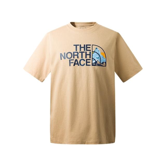 【The North Face】北臉 上衣 男款 女款 短袖上衣 運動 U S/S NOVELTY HALF DOME TEE 棕 NF0A86PQLK5