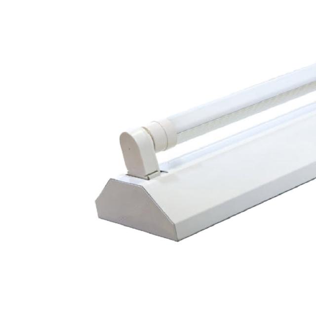 【旭光】LED T8 4尺*1管 山型燈 含燈管 白光 2入組(LED T8 4尺 1管 山形燈 吸頂燈)