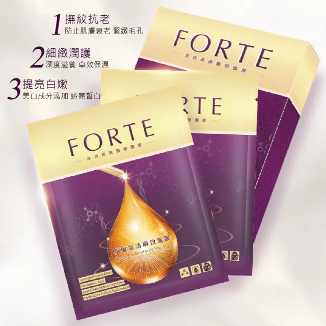 【FORTE】台塑生醫胎盤肌活瞬效面膜(暢銷組)