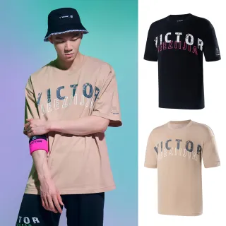 【VICTOR 勝利體育】VICTOR X LZJ 李梓嘉聯名系列 運動針織 T-Shirt(T-LZJ351 V/C 古巴沙色/黑)