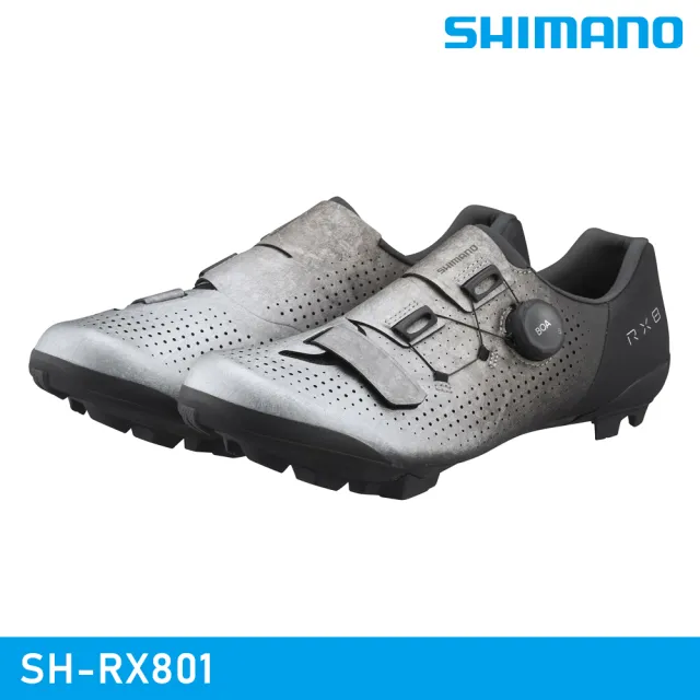 【城市綠洲】SHIMANO SH-RX801 SPD自行車卡鞋 / 銀色(車鞋 自行車鞋 卡式車鞋)