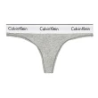 【Calvin Klein 凱文克萊】Modern Cotton Thong 棉質寬腰帶 女內褲 丁字褲/CK內褲(灰色)