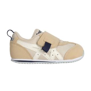 【asics 亞瑟士】13-15.5CM 男小童運動鞋-運動 亞瑟士 魔鬼氈 奶茶白(1144A315-250)