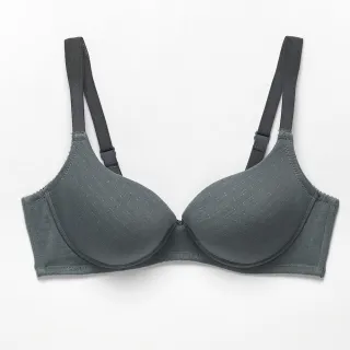 【Wacoal 華歌爾】i earth 生態環保纖維Bra B-C罩杯內衣 VB33453F(澗石灰)