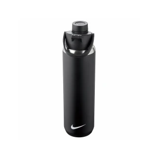 【NIKE 耐吉】水壺 大口徑保冷瓶 登山 運動 單車 SS RECHARGE  24OZ 黑 N100331109124