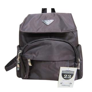 【SNOW.bagshop】後揹包小容量防水尼龍布多袋口設計臺灣製(外出休閒活動隨身物品專用)