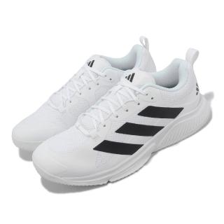 【adidas 愛迪達】訓練鞋 Court Team Bounce 2.0 M 男鞋 黑 白 健身 重訓 運動鞋 愛迪達(HR1239)