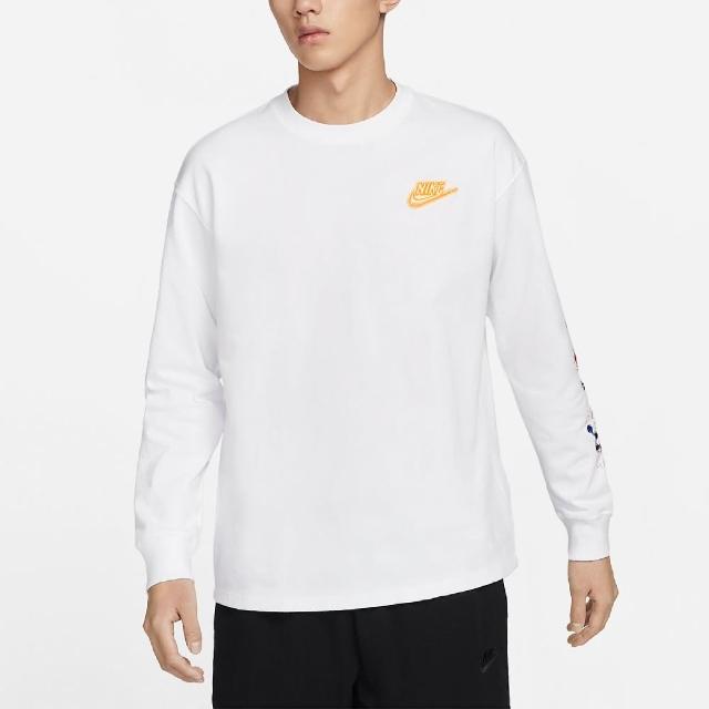 【NIKE 耐吉】長袖 NSW 男款 黑 寬鬆 落肩 純棉 立體LOGO 休閒上衣(FD9896-100)