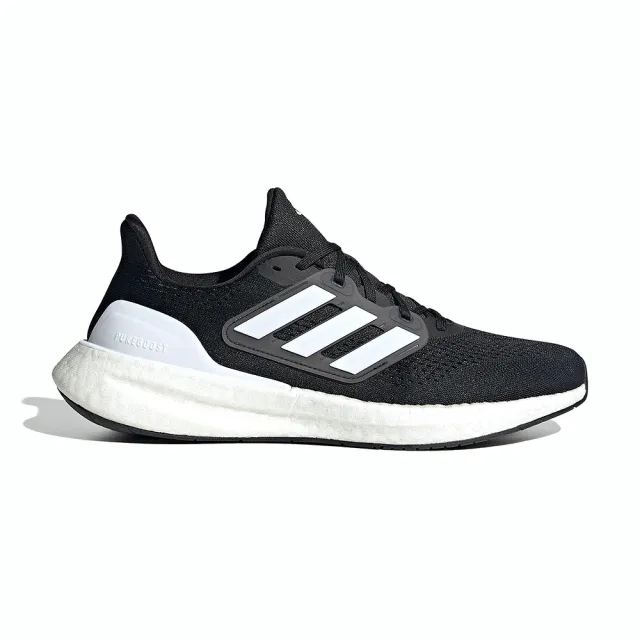 adidas 愛迪達】Pureboost 23 Wide 男鞋黑白色緩震舒適透氣運動慢跑鞋