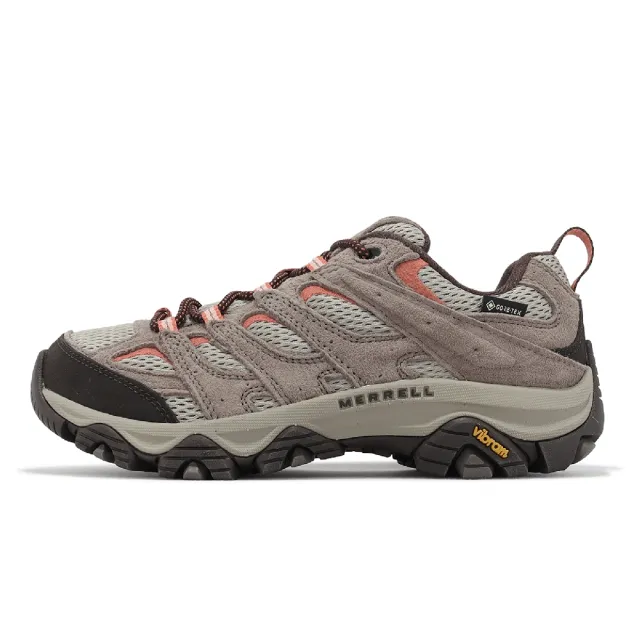 【MERRELL】登山鞋 Moab 3 GTX 女鞋 棕 粉 防水 避震 黃金大底 郊山 越野 戶外(ML500230)