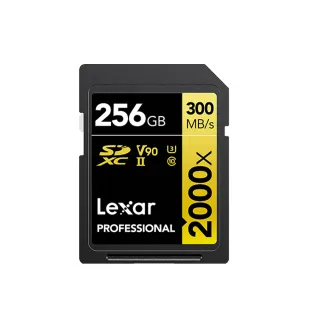 【Lexar 雷克沙】Professional 2000x SDXC UHS-II 256G記憶卡 GOLD 系列