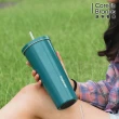【康寧 Snapware】陶瓷不鏽鋼真空保溫吸管杯800ml(贈細吸管)