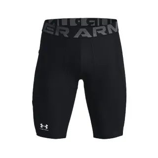 【UNDER ARMOUR】短褲 HG 男款 黑 緊身褲 內搭褲 吸濕排汗 貼身 彈性 運動褲 UA(1361602001)