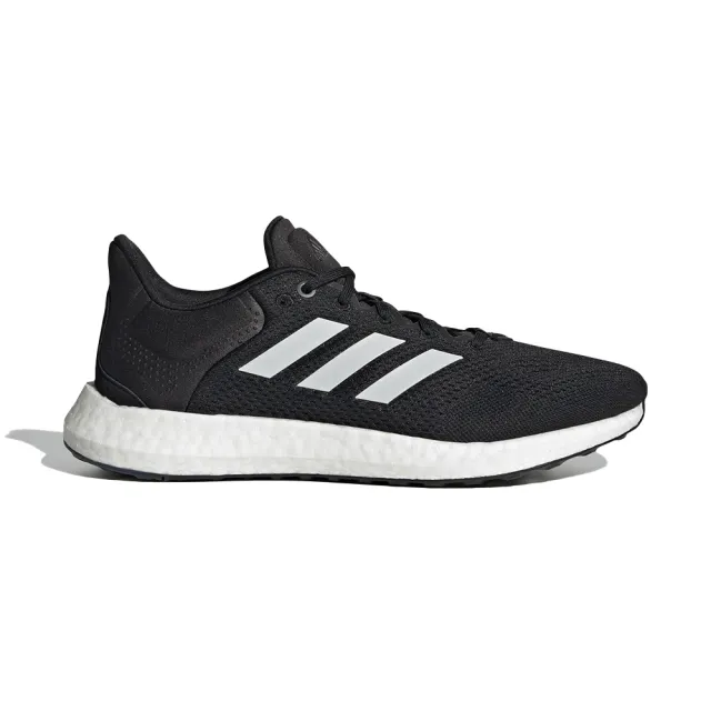 adidas 愛迪達】Pureboost 21 男鞋黑白色避震網布透氣慢跑鞋GW4832