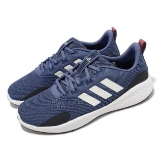 【adidas 愛迪達】慢跑鞋 Fluidflow 3.0 男鞋 藍 黑 緩衝 基本款 運動鞋 環保材質 愛迪達(IG9833)