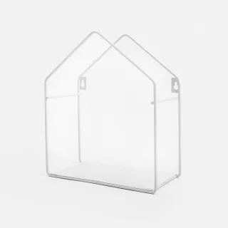 【特力屋】Home Zone 北歐風烤漆裝飾小屋置物架 24x12x29cm