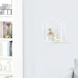 【特力屋】Home Zone 北歐風烤漆裝飾小屋置物架 24x12x29cm