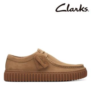 【Clarks】男鞋Torhill Lo兩眼孔潮流厚底餅乾鞋(CLM73471C)