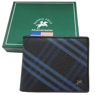 【SNOW.bagshop】短夾專櫃男仕短型皮夾進口防水防刮皮革材質(標準尺寸固定型證件夾附品牌高階禮盒)