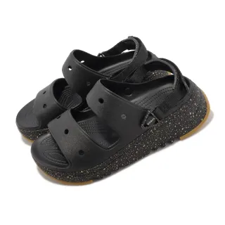 【Crocs】涼鞋 Hiker Xscape Festival Sandal 男女鞋 黑色 獵戶涼鞋 鋸齒 卡駱馳(2086100C4)