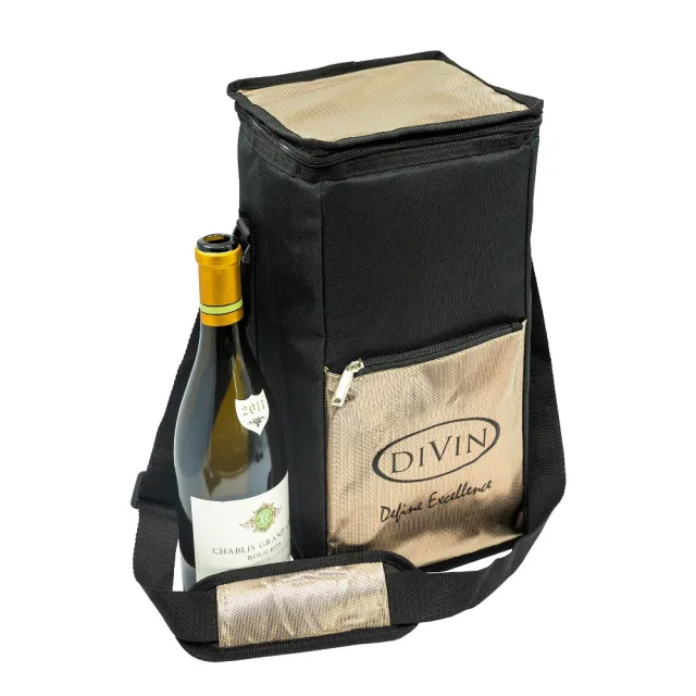 【DIVIN】香檳金 紅黑 鋁箔內裡葡萄酒保冷提袋 4瓶裝x2入+2瓶裝x2入組合包