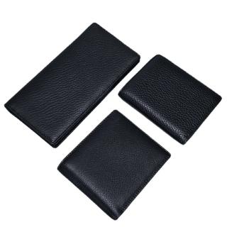【巴黎精品】現貨+預購 長夾真皮錢包(商務牛皮簡約素面男皮夾3款a1ca63)