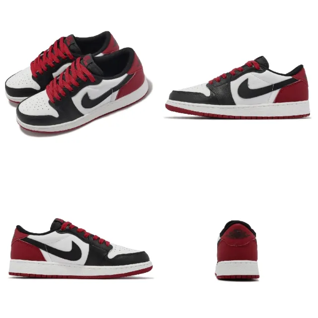 NIKE 耐吉】Air Jordan 1 Retro Low OG GS 大童女鞋Black Toe AJ1