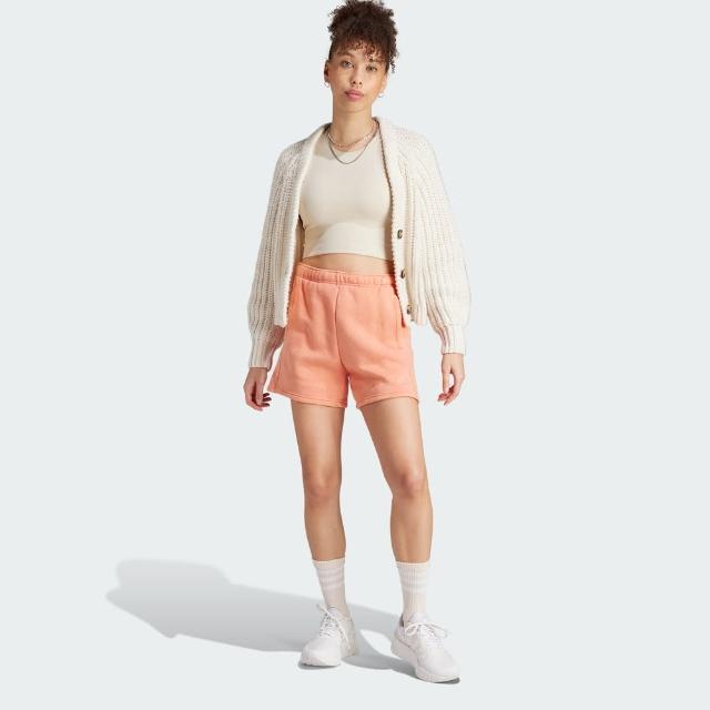 【adidas 官方旗艦】LOUNGE 刷毛運動短褲 女(IK4260)