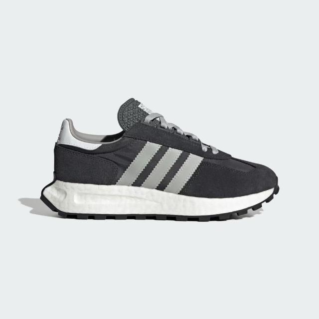 【adidas 愛迪達】Retropy E5 W 女 休閒鞋 運動 休閒 緩震 磨砂革 舒適 穿搭 愛迪達 黑灰(IE7064)