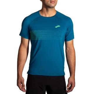【BROOKS】男 Atmosphere 短袖上衣 2.0 深海藍/數位線條(211455420)