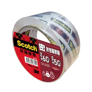 【3M】Scotch 密封封箱透明膠帶 48MM X 35M(313)