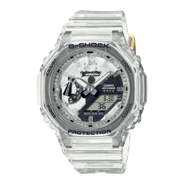 【CASIO 卡西歐】G-SHOCK 40周年Clear Remix系列(GMA-S2140RX-7A)