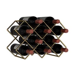 【HappyLife】楠竹落地式紅酒架 三層 Y11297(酒架 紅酒收納架 酒瓶展示架 酒櫃 葡萄酒架)