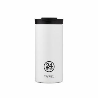 【24bottles】官方直營 高耐磨保溫隨行杯 600ml - 冰雪白(耐磨、耐汙、輕盈、防漏)