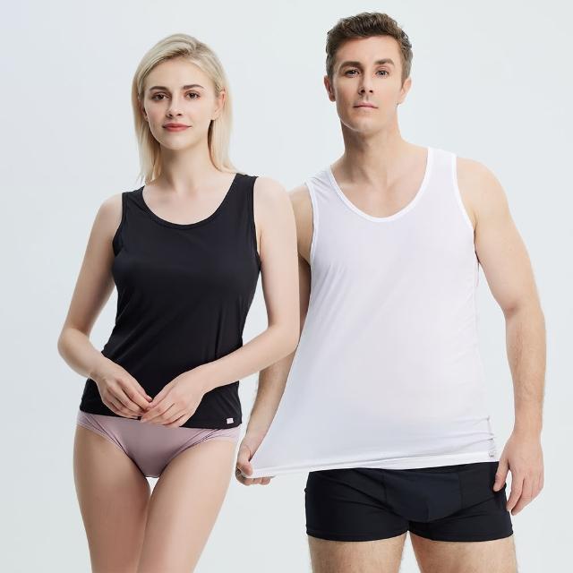 【ATUNAS 歐都納】女男款Polygiene零著感抑菌抗臭無袖背心內著衣(A1UCCC03M04W輕薄貼身/透氣乾爽/吸濕排汗)