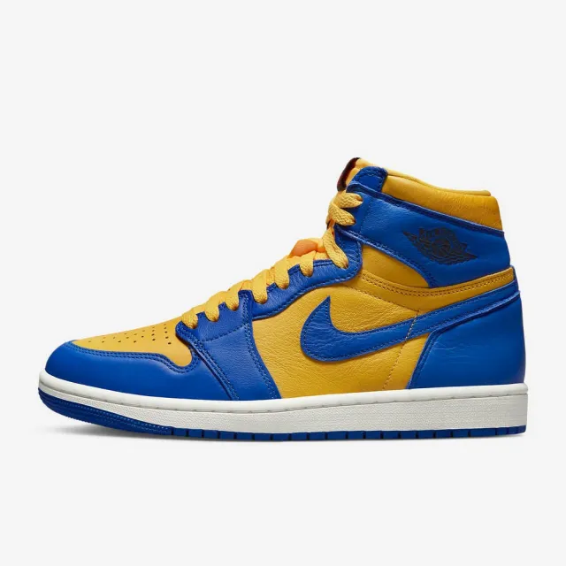 NIKE 耐吉】WMNS AIR JORDAN 1 RETRO HI OG 籃球鞋運動鞋女鞋藍黃