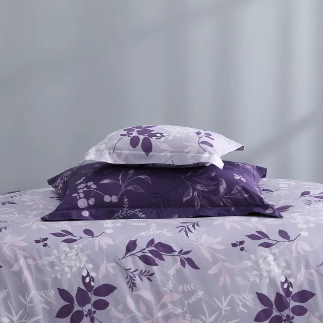 【MONTAGUT 夢特嬌】40支精梳棉薄被套床包組-紫葉莊園(特大)