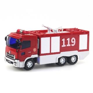 【WISDOM】模擬磨輪動力車系列-水箱消防車(可噴水設計)
