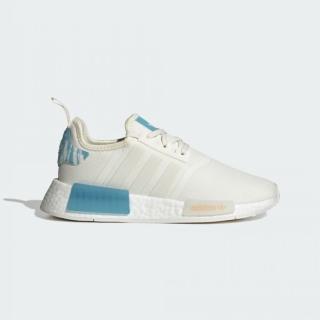 【adidas 愛迪達】休閒鞋 女鞋 運動鞋 NMD R1 W 白藍 IE9612