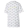 【PUMA】短袖 上衣 T恤 運動 休閒 女 流行系列Evide AOP 白色 歐規(59670252)
